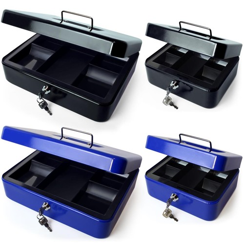Metal petty cash box coin - coin, tray