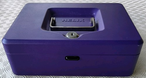 Helix metal cash box - metal, with