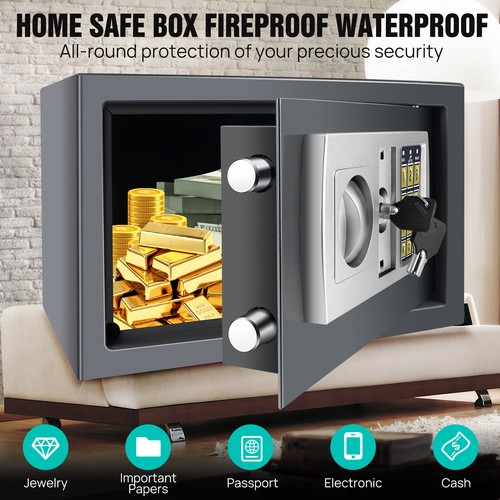 Large strong steel safe - safe, key