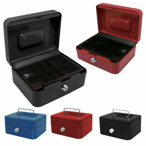 Metal cash box trayholder safe - metal,