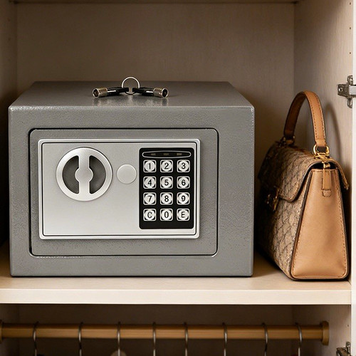 Digital metal safe box large - metal,