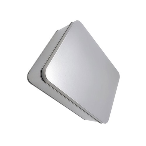 Portable metal cash box silver - box,