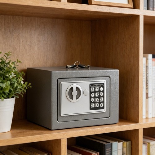 Digital metal safe box large - metal,