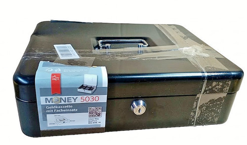 Cash box 12in lockable - cash,