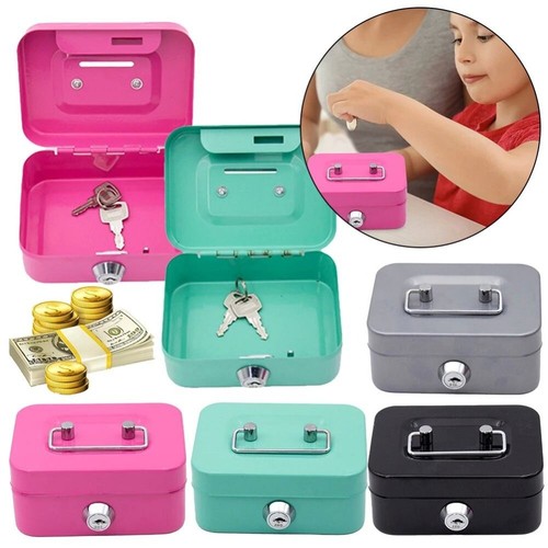 Metal lockable cash box with - metal,