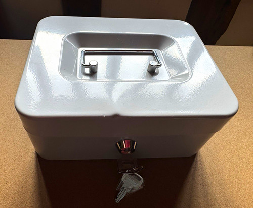 Metal cash box - money, key