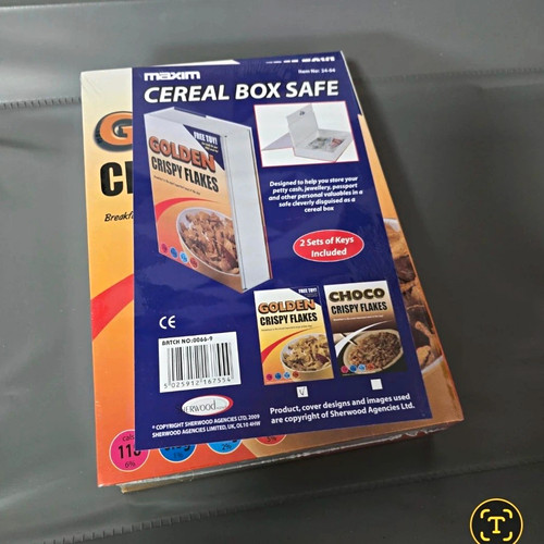 Maxim cereal box safe cash - cereal,