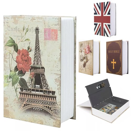 Book safe with combination - book,