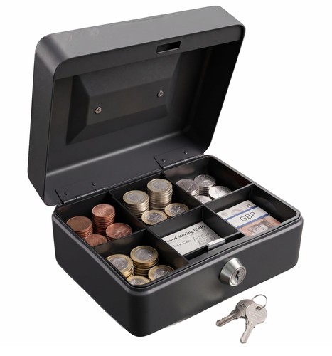 Secure steel metal cash - steel,
