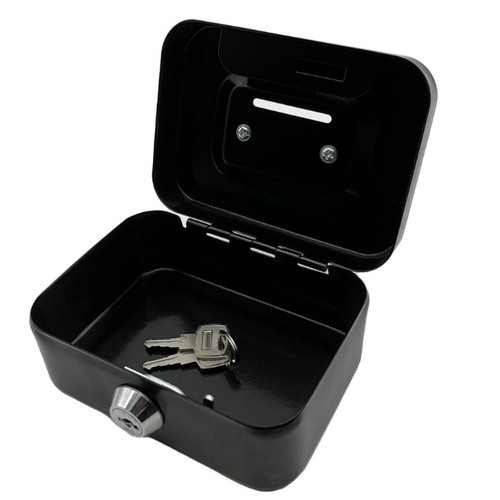 Metal cash box money bank - box,
