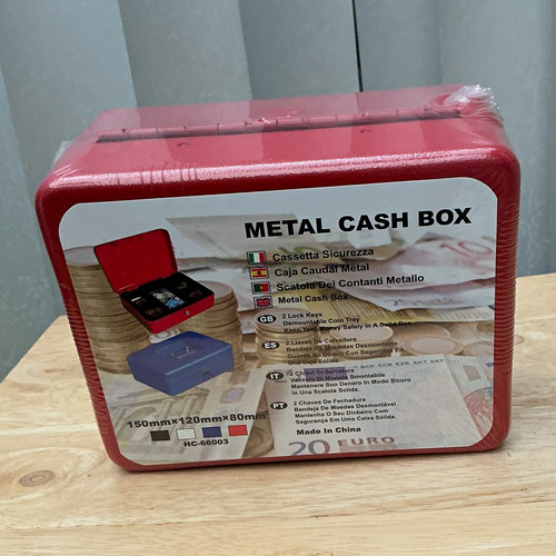 Metal money safe cash - h&s,