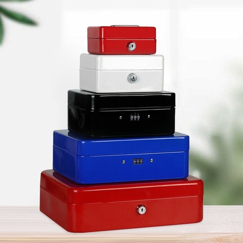 Lockable metal cash box - metal, money