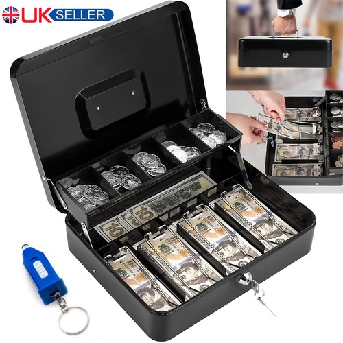Metal cash box lockable money - cash,